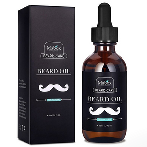 100% Natural Men Beard Oil for Styling Moisturizing Smoothing Gentlemen Beard Care Conditioner 60ml