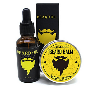 3Pcs Men Beard Care Kit Beard Balm + 30ml Beard Oil + Comb Male Hair Grooming Care Tools Moisturizing Nourishing Set
