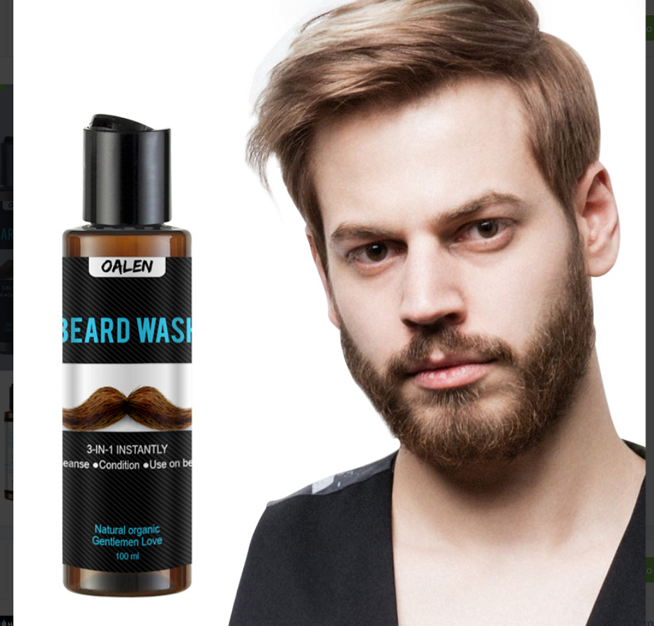 Men's Beard Shampoo Conditioner Deep Cleansing Nourishing Beard Care