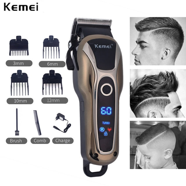 Professional Electric Hair Clipper Rechargeable Shaver Beard Hair Trimmer Kit Shaver Trimmer Low Noise Cut Beard Trimmer For Men