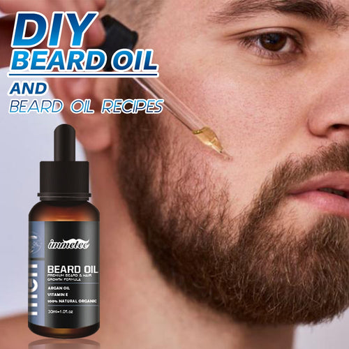 Beard Growth Oil Organic Beard Essential Oil Hair loss Products Beard Care Men Beard Grow Thicker Nourishing Enhancer Grooming