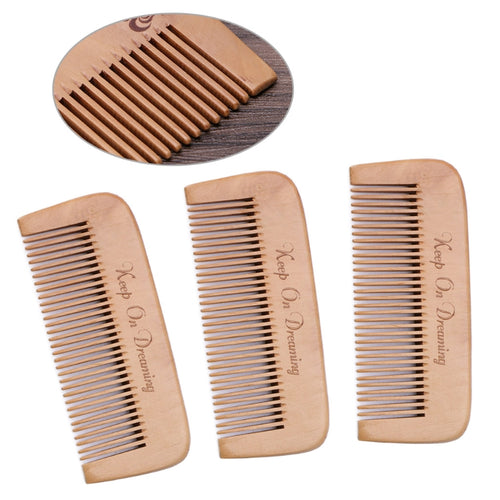 New 1PC Natural Wood Beard Comb Hair Care Health Head Massage Anti-static