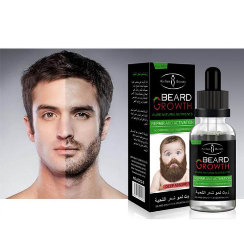 40ml 100% Natural Organic Beard Oil Beard Hair Loss Leave-In Conditioner for Groomed Beard Growth