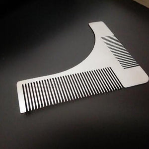 Stainless Steel Beard Shaping Modeling Template Carding Comb For Men